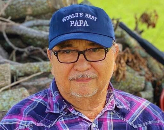 Worlds BEST PAPA Dad Hat for best buds Grandfather Gift for Grandpa Hats Gift for Dad Best friend Cap Papa Hat Abuelo Cap