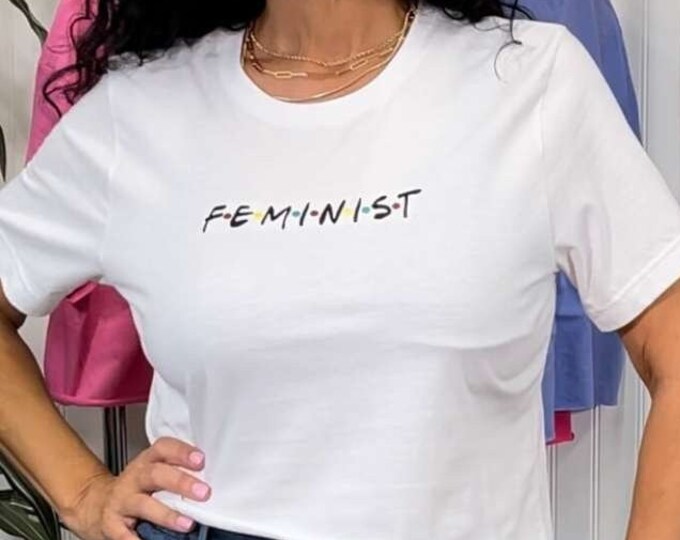 Feminist Crop Top Embroidered Raw Edge Crop Top Shirt Feminist Gift For wife Gift for girlfriend for wife Girl Power Shirt Feminist Shirts