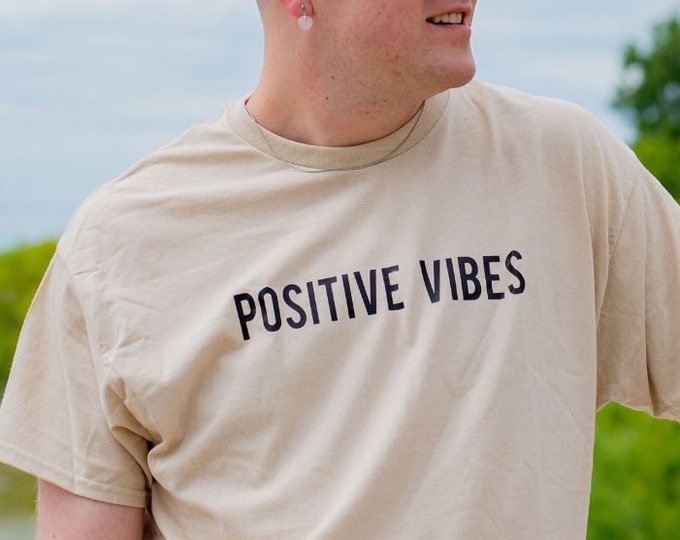 Good Vibes T-Shirt, Positive Thinking Oversized Tee, Positive Vibes Unisex Shirts, Good Vibes Graphic T-shirts Unisex Graphic Tshirt