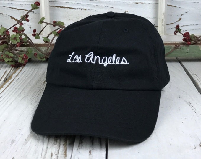 LOS ANGELES Dad Hat | My City Hat | Los Angeles | Hollywood | LA Hat | Fashion Dad Hat | Dad Cap Trend | Dad Hats Tumblr | Black Hat