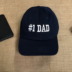DAD Baseball Hat | Fathers Day Gift, #1 Dad Baseball Cap, Gift for him, First Time Dad Gift, Best Dad Hat, Baseball Caps, Father&#39;s Day Gift