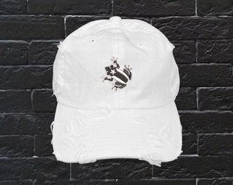Anarchy Dad Hat Puerto Rico Black Island Vintage Distressed Dad Hat Unisex Baseball Cap Baseball Cap Hat Embroidery Hat Low Profile