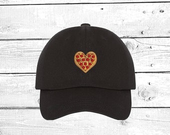 Mens and Womens I Love Italy Pizza Flat Baseball Cap Fashion Snapback Baseball Cap for Unisex