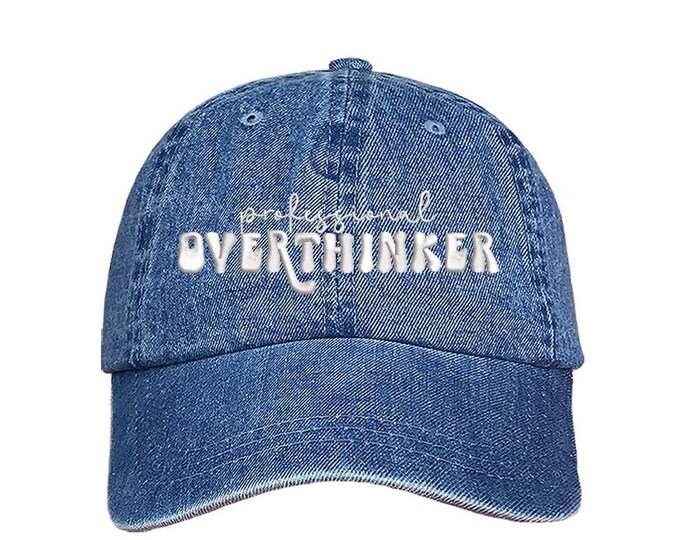 Professional Overthinker Baseball Hat Feminism Baseball Caps  Women Empowerment Gifts Girl Power Baseball Caps