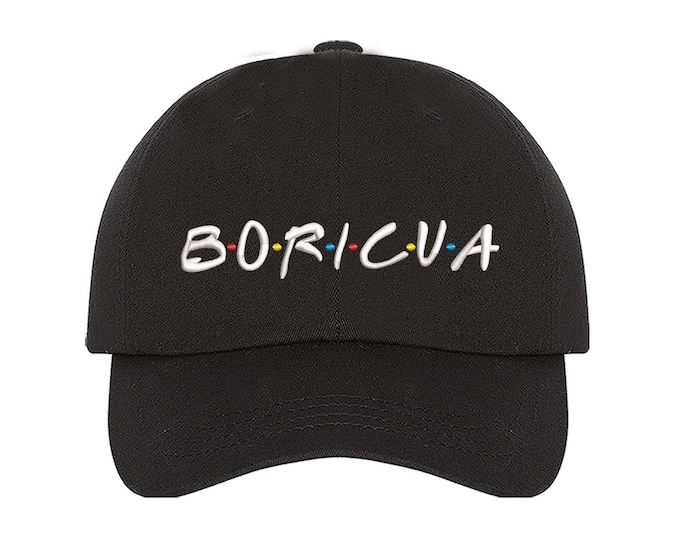 Boricua Embroidered Baseball Hat, Puerto Rican Baseball Hat, PR Hat, Unisex Hats, Custom Made Cap, Unisex Puerto Rico Hat