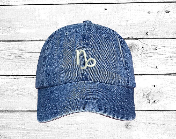 Capricorn Baseball Cap Zodiac Hat January Birthday Caps Constellation Unisex Hat Birthday Gift