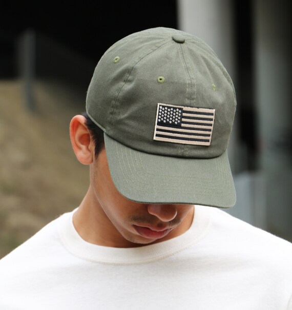 baseball hat with american flag