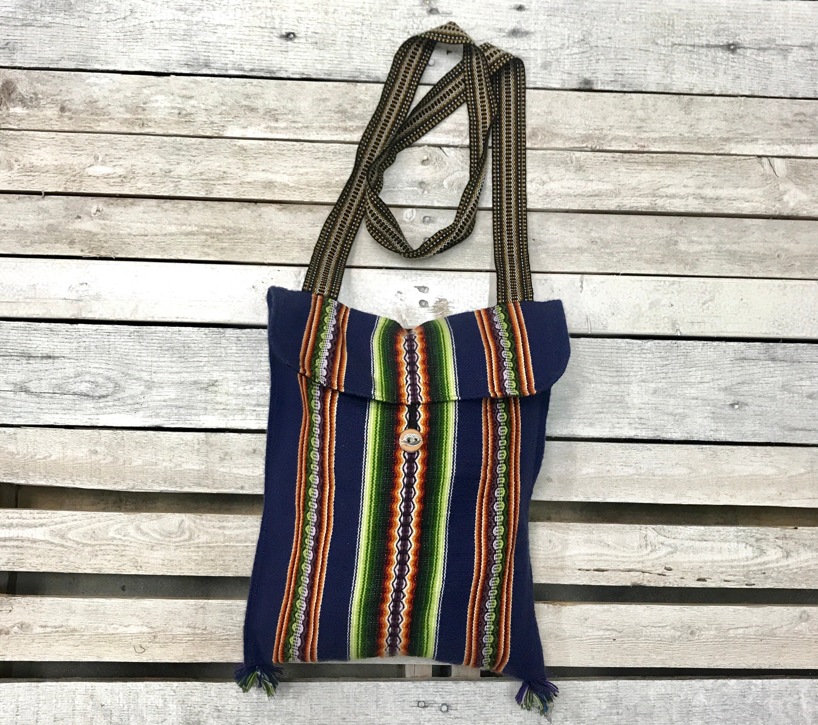 Cross Body Bags Boho Bag Hippie Bohemian Peruvian Handmade Purse Grunge