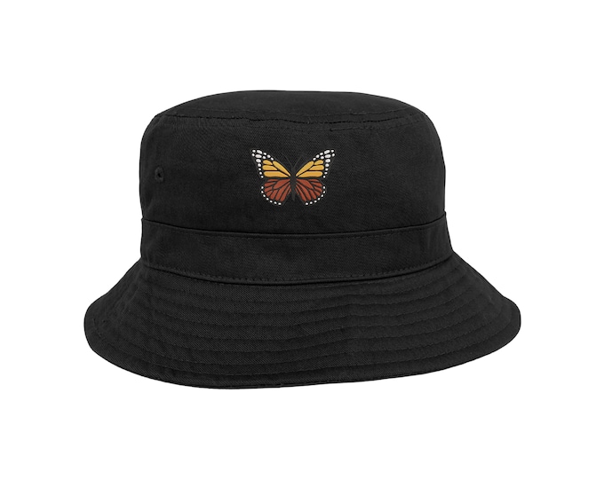 Monarch Butterfly Bucket Hat, Nature Hats, Fisherman Hats, Spring Aesthetic Hats, Unisex Bucket Hats, Insects Caps, Bucket Caps