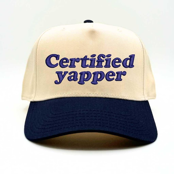 Vintage Two-Toned Trucker Hat with Embroidered Saying - Adjustable Snapback Tanned & Tipsy Vintage Hat Embroidered Comfy - TikTok Shop main image 2