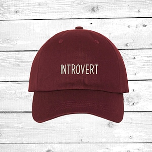 Introvert Dad Hat Baseball Cap Funny Gift for Introvert Eww People Hats I am Introverted Gift Anti Social Hats