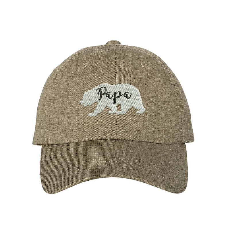 PAPA Bear Baseball Cap PAPA BEAR Dad Hat Gift for Dad Bear Family Hat Matching Family Hats Papa Bear Family Fathers Day Gift for dads image 6