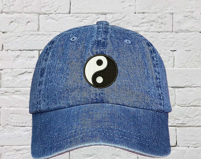 Yin and Yang Dad Hat Friends Baseball Hat, Meditation Low Profile Hat Embroidered Baseball Cap, Wellness Hat, Health Hat