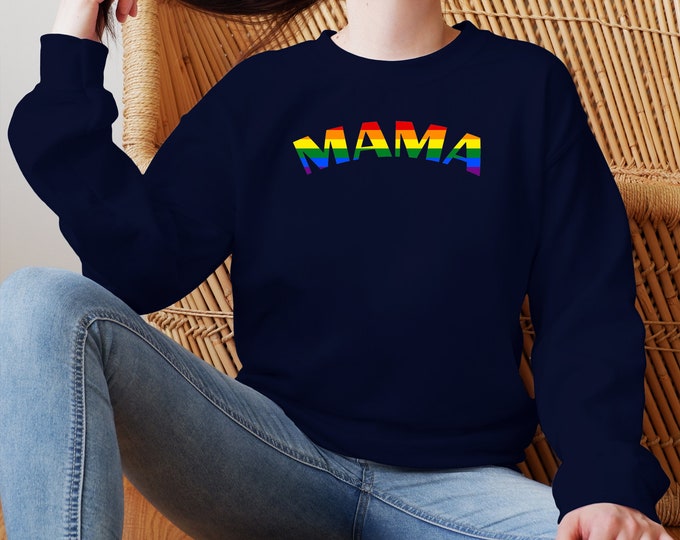 Pride Mama Sweatshirt, Gay Pride Sweater, Unisex Sweatshirts, LGBT Sweatshirt, Queer Sweatshirt