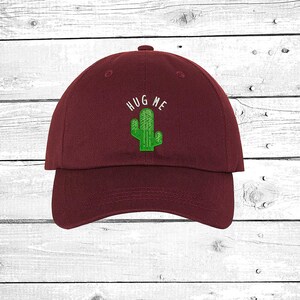 Baseball Cap Hug Me Cactus Funny Gift Anti Social Hat for Prick Person Keep everyone away funny hats Embroidered Cactus Patch