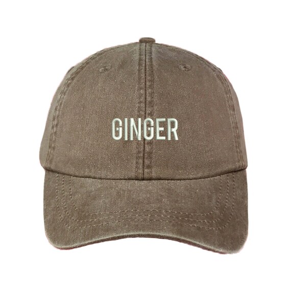 GINGER Washed Dad Hat |GINGER | Bonnie & Clyde | Ginger | Friends Hat | Best Friend Hat| Brownie Hat| Fashion Dad Hat | Dad Hats Tumblr