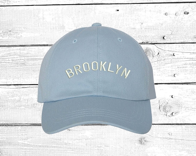 BROOKLYN Hats East Coast Baseball Hat Low Profile Embroidered Baseball Caps Dad Hats Brooklyn Lover Gift