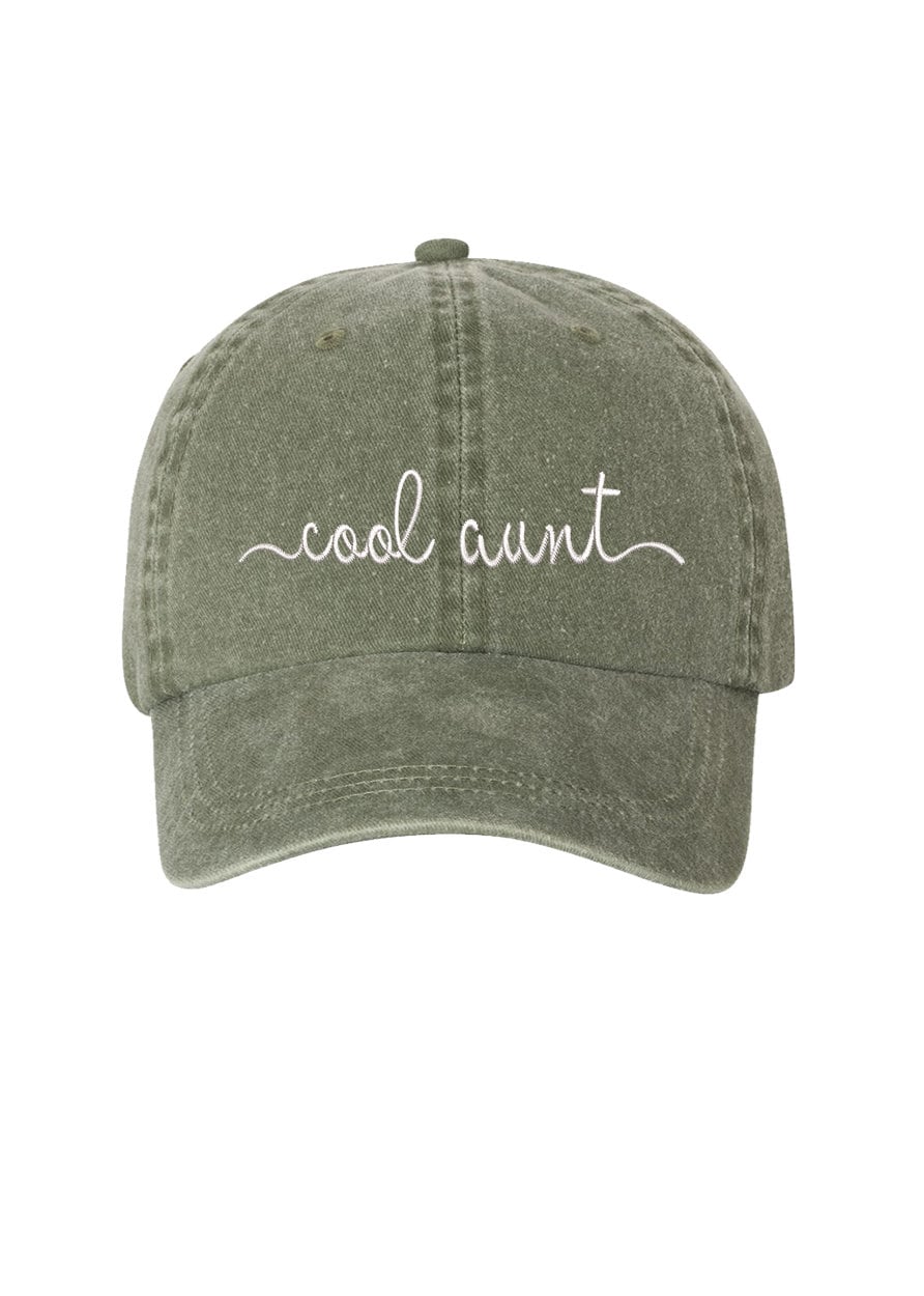 Cool Aunt Washed Dad Hat Embroidered 