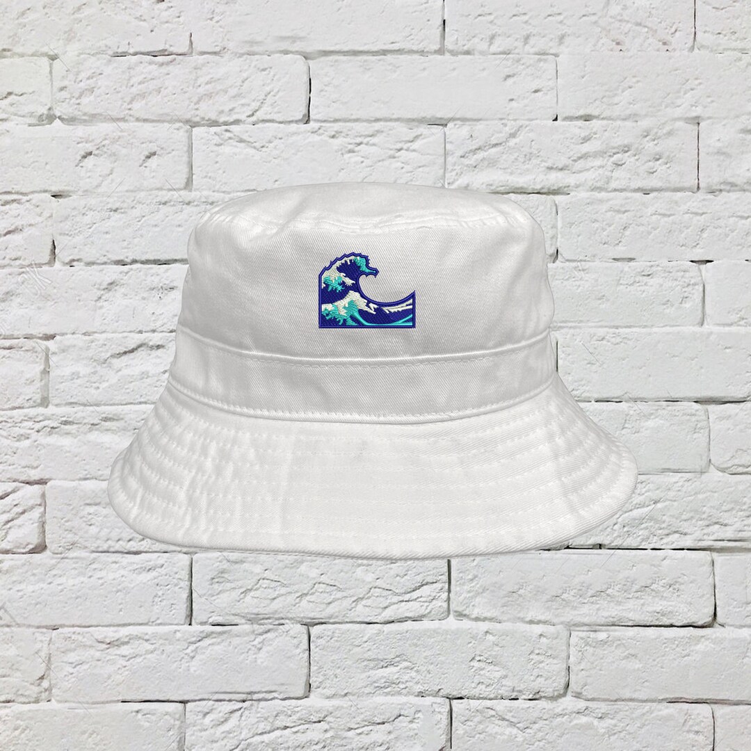 Wave Bucket Hat Beach Sun Hat Fisherman Bucket Hat Etsy