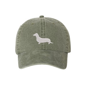 Dachshund Washed Dad Hat, Embroidered Baseball Cap, Dachshund Dad Hat, Puppy Dog Hat, Dog Dad, Dog Mom, Dachshund Gift