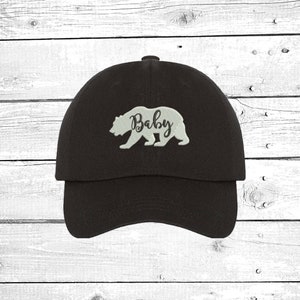 KIDS Baseball Hat BABY BEAR Hat, Gift for Boys Gift for kids, Bear Family Gifts Bear Hat, Baby Bear Accessories and Caps Gift for a child