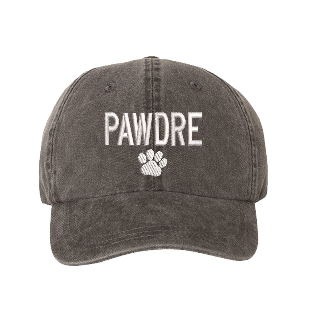 Pawdre Washed Baseball Dad Hat, Dog Dad Hat, Embroidered Dad Hat, Daddy