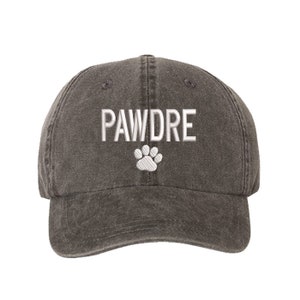 Pawdre Washed Baseball Dad Hat, Dog Dad Hat, Embroidered Dad Hat, Daddy Gift for Him, Dog Parent Hat, Dog Dad Baseball Hat