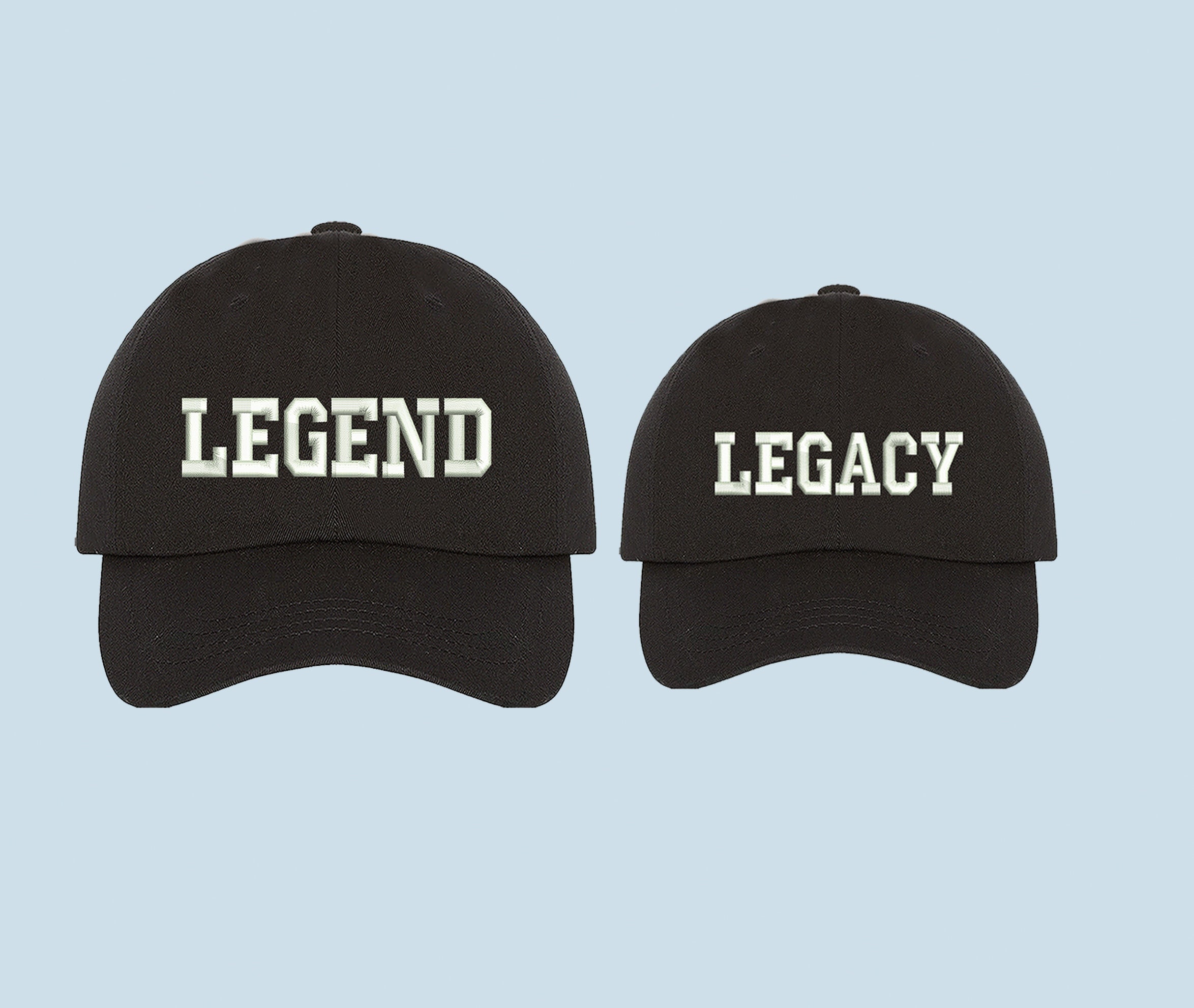 Legend & Legacy Baseball Cap, Matching Dad Hats, Father Son Matching  Baseball Hat, Fathers Day Matching Hats,Youth Hats Son Father Dad hats