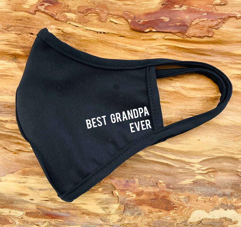 Best Grandpa Ever Face Mask Reusable Face mask Fathers Day Etsy