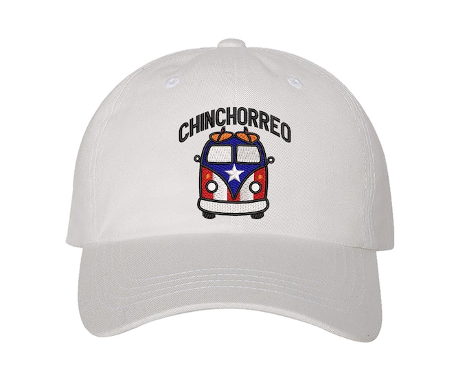 Chinchorreo Van Embroidered Baseball Hat, Puerto Rican Baseball Hat, PR Hat, Unisex Hats, Custom Made Cap, Unisex Puerto Rico Hat