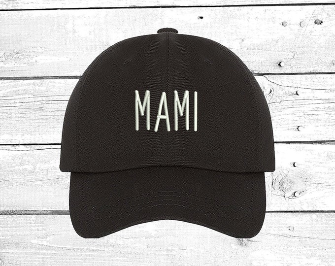 MAMI Baseball Hat Mothers Day Baseball Hat Mom Hat Low Profile Embroidered Baseball Caps Dad Hats - Unisex Hats