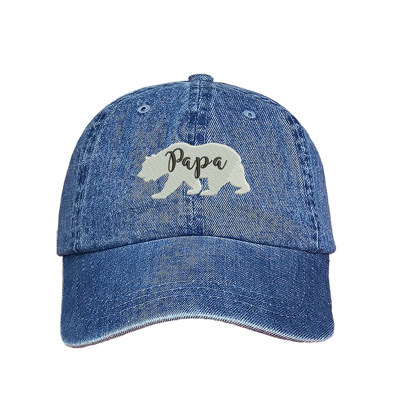 PAPA Bear Baseball Cap PAPA BEAR Dad Hat Gift for Dad Bear Family Hat Matching Family Hats Papa Bear Family Fathers Day Gift for dads image 5