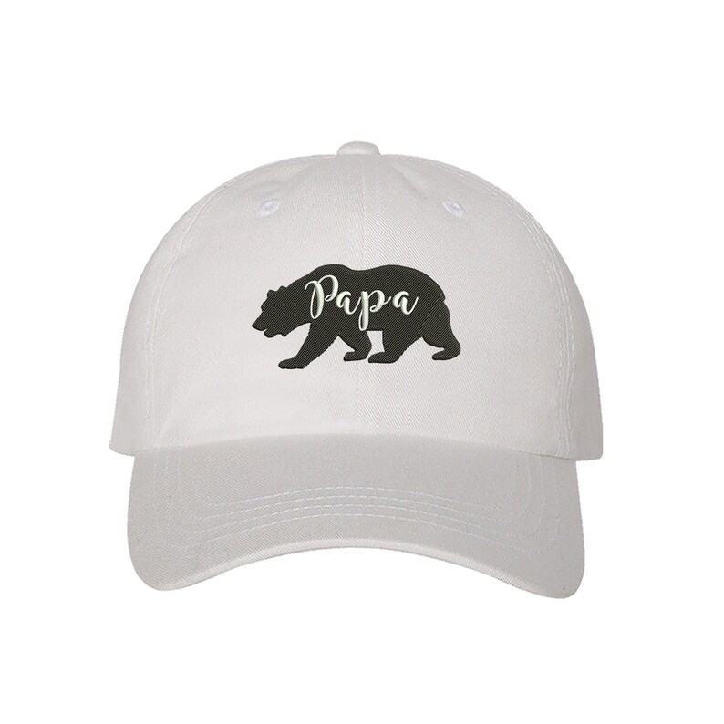 PAPA Bear Baseball Cap PAPA BEAR Dad Hat Gift for Dad Bear Family Hat Matching Family Hats Papa Bear Family Fathers Day Gift for dads image 7