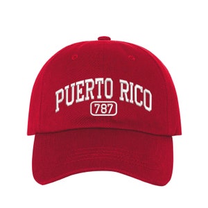 Puerto Rico 787 Dad Hat, Puerto Rico Baseball Hat Puertorican Hats, PR 787 Embroidered Baseball Cap, Puerto Rico Dad Hats, Boricua Hats