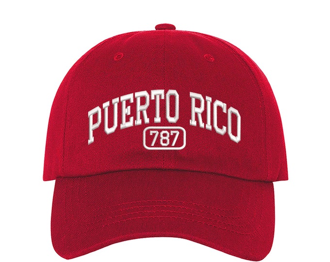 Puerto Rico 787 Dad Hat, Puerto Rico Baseball Hat Puertorican Hats, PR 787 Embroidered Baseball Cap, Puerto Rico Dad Hats, Boricua Hats