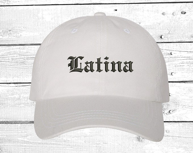 LATINA Dad Hat Embroidered Mexico Flag Baseball Cap Low Profile Curved Bill Hat, Hecho en Mexico Hat - Multiple Colors