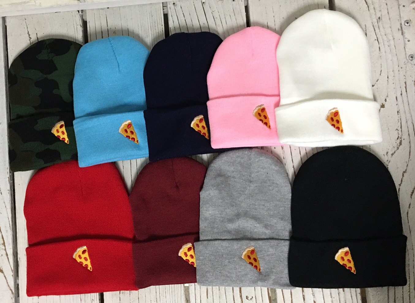 Pizza | PIZZA EMOJI | Beanies | Foodie | Pepperoni Pizza | Food Lover | Pizza Lover | Food