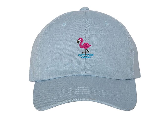 KIDS Hat, Flamingo Embroidered Baseball kids Hat, Child Cap, Camping Kids Baseball Toddler Cap