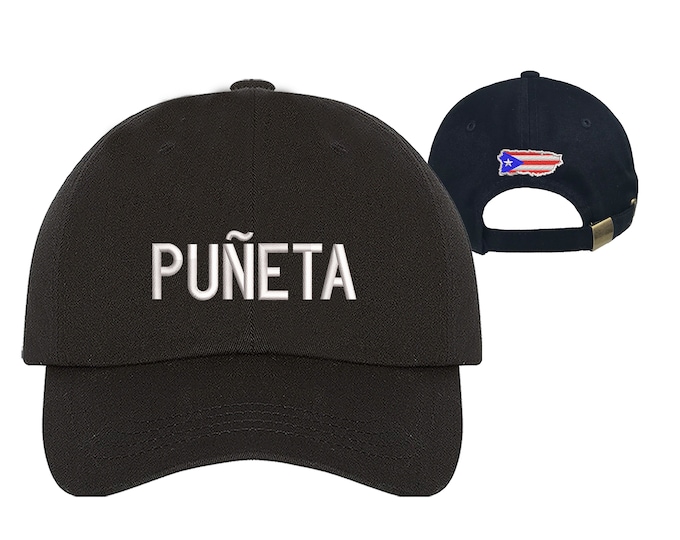 Puneta Dad Hat, Puerto Rico Baseball Hat Puertorican Festival Hats, PUNETA Embroidered Baseball Cap, Puerto Rico Dad Hats, Boricua Hats