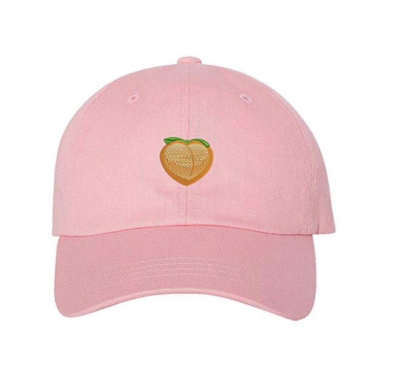Hats Peach Cap Peach Emoji Baseball Cap Peach Fruit Etsy