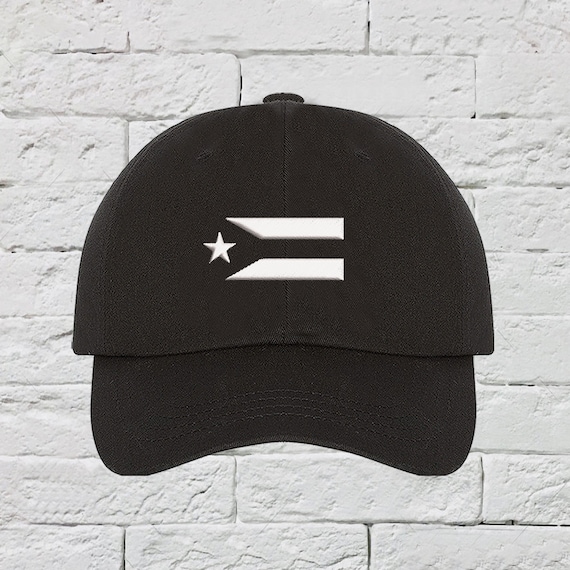 Gorras de béisbol con bandera de Puerto Rico para hombre y mujer, sombreros  de mezclilla lavados, clásicos ajustables, color negro