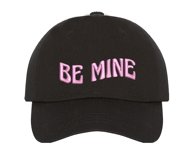 Be Mine Baseball Hat Red Embroidered Baseball Caps, Love Valentines Red Love, Gift for her, Valentines Day gift for him Personalized