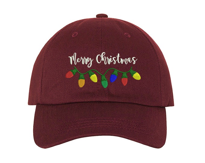 Christmas Baseball Hats Christmas Outfit Caps Holidays Baseball Hat Christmas Gift Santa Hats Stocking Stuffers, BlackHat Ready to Ship