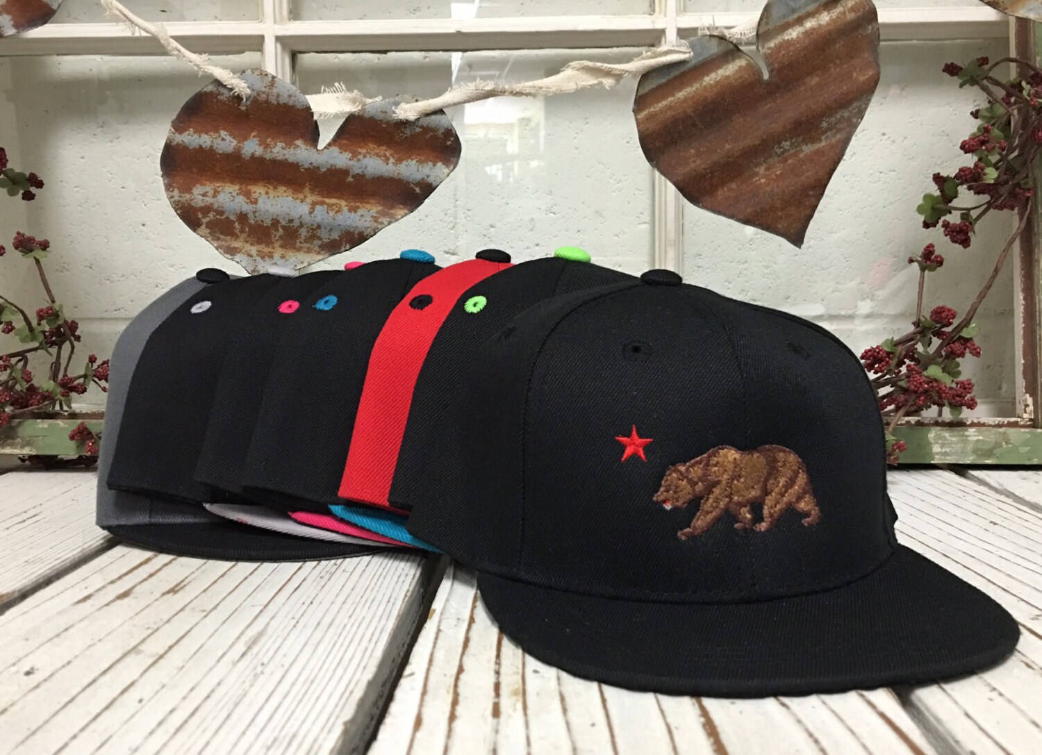 california flat bill hats