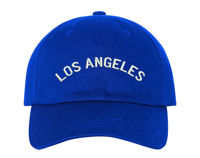 LA Hat  LOS ANGELES Baseball Hat, Low Profile , Embroidered Baseball Caps , Dad Hats West Coast I Love La, Caps