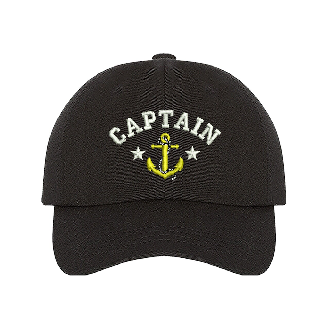 Captain Hats Captain Baseball Hat Stocking Stuffers, Embroidered Anchor Cap Ready to Ship