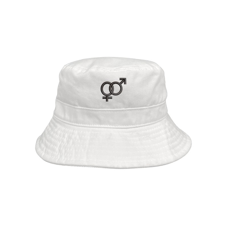 Fisherman Bucket Hat Sexuality Hats Hetero Symbol Bucket Hat Unisex Beach Bucket Hats Embroidered Hat Bucket Caps Hat Custom Made Caps