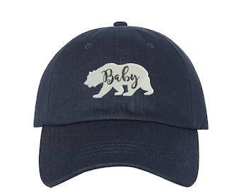 KIDS Baseball Hat BABY BEAR Hat, Gift for Boys Gift for Kids, Bear