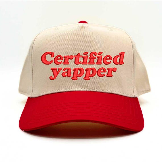 Certified Yapper Trucker Hat: Embroidered Two-tone Snapback  display picture 3