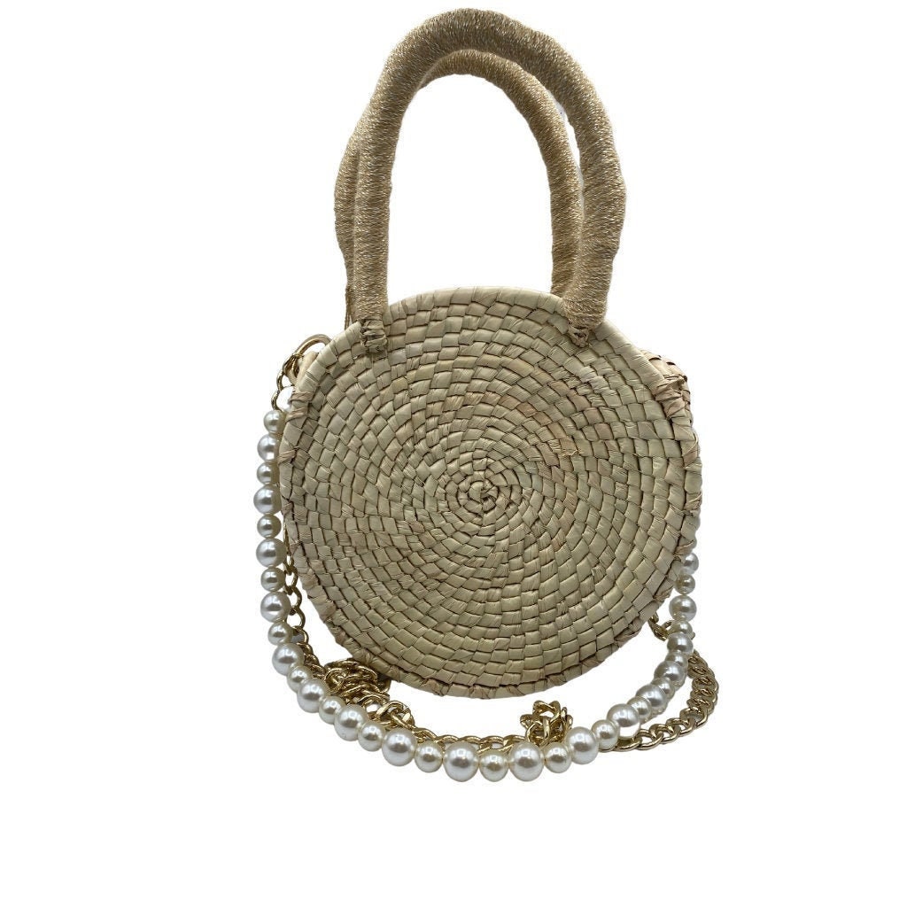 Clare V. Tassel Raffia Handle Bag